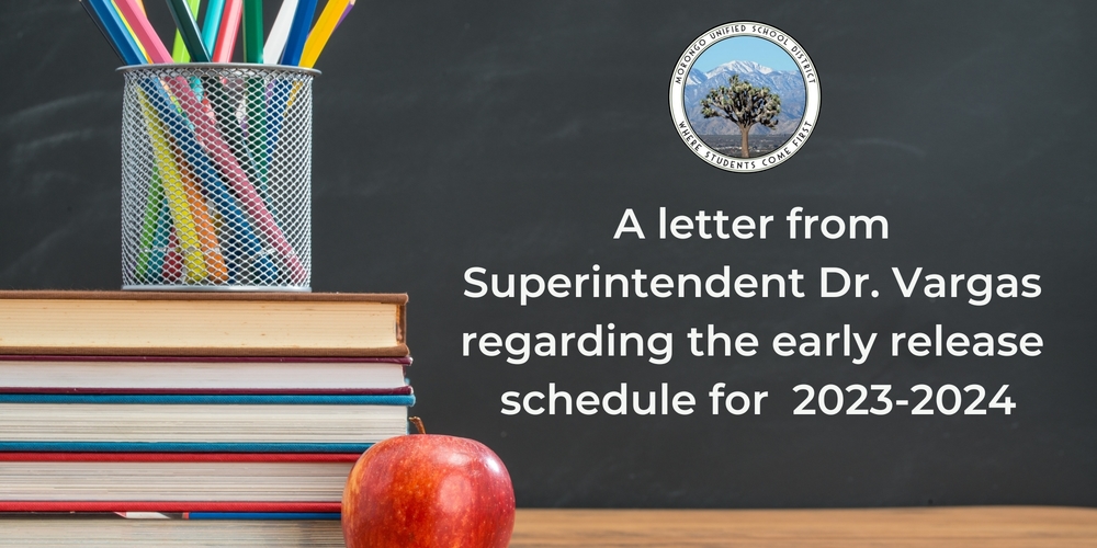 Early Release Approved for 2023-2024 Academic School Year